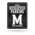 Rico Industries NCAA Maryland Terrapins Metal Parking Sign 8.5 x 11 Carbon Fiber Metal Parking Sign - Great for Man Cave, Bed Ro
