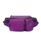 Tudequ Dog Walking Fanny Pack Large Hiking Waist Pack Waist Bag With 2 Hidden Water Bottle Holder For Men Women,Water Resistant 