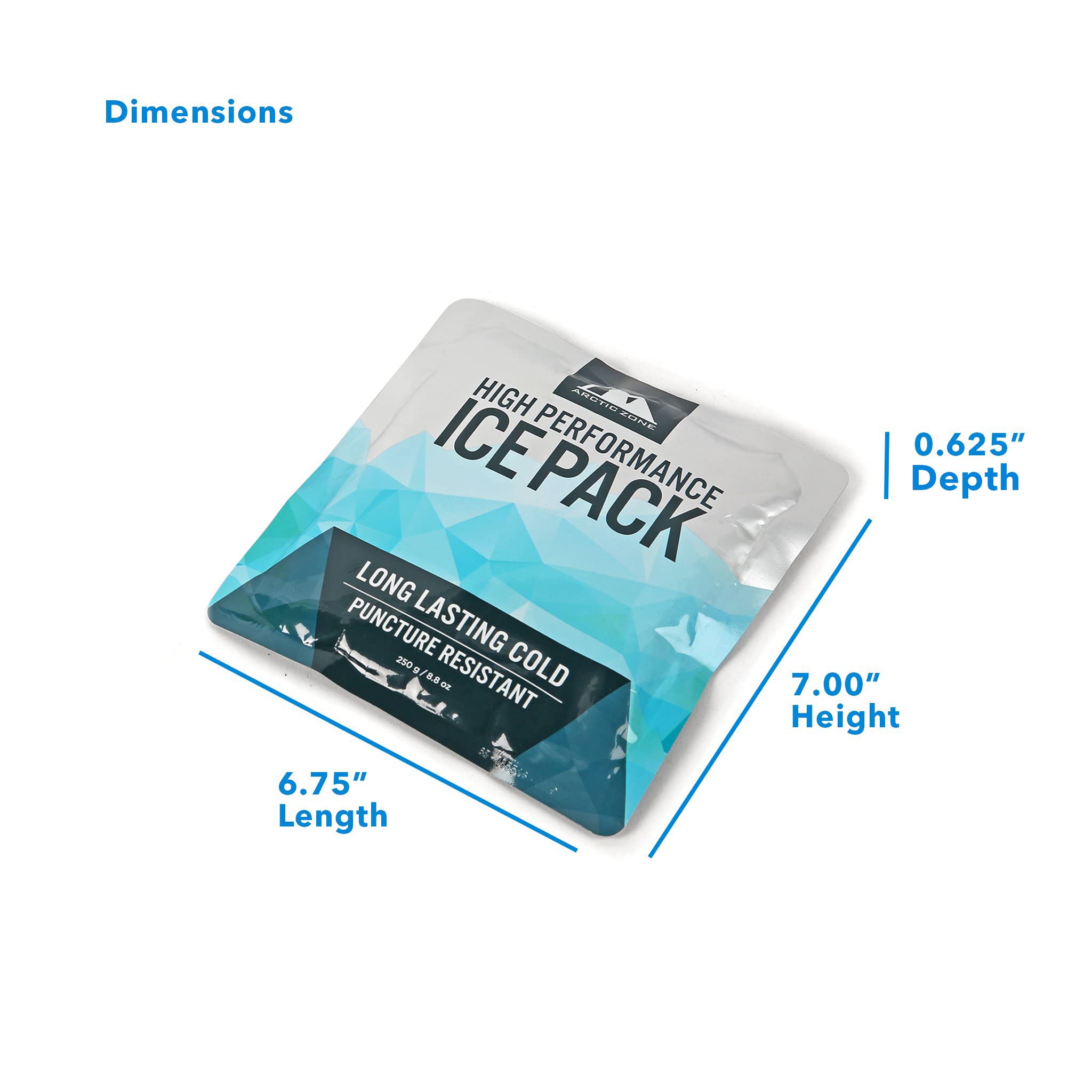 Titan Deep Freeze High Performance Ice Pack - (2 Pack) 250G - Long-Lasting, Puncture Resistant Cold Pack