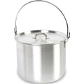AceCamp Camping Pot for Gas Stove Made of Aluminium with Handle and Lid [4L] - Camping Pots for Gas Cookers, Grills and Fire - C