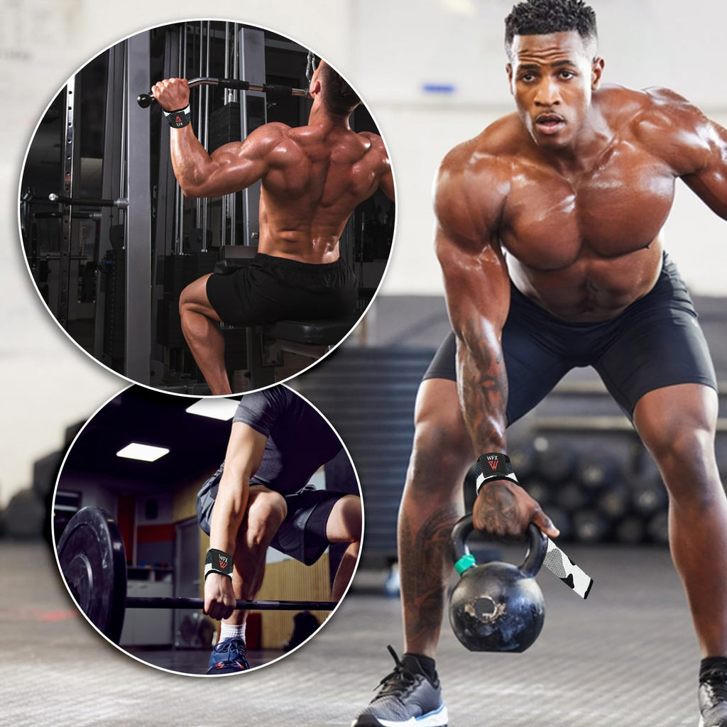 Weight Lifting Straps Wrist Support Padded Neoprene Gym Cross Training Hand Bar Weightlifting Straps Fitness Bodybuilding Power