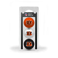 Team Golf Nfl Cincinnati Bengals 3 Golf Ball Pack Regulation Size Golf Balls, 3 Pack, Full Color Durable Team Imprint