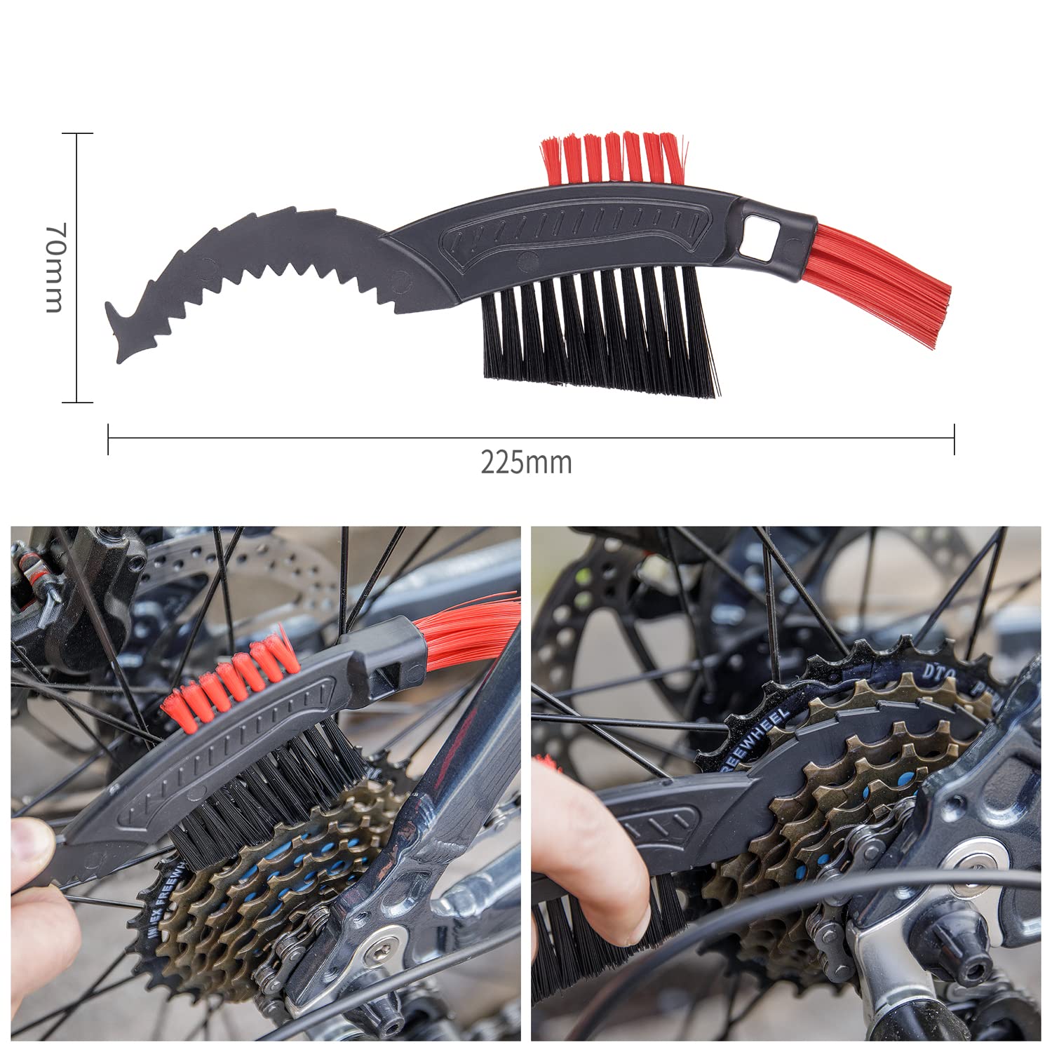 Bike Cleaning Kit Including Bicycle Chain Scrubber, Bike Cleaner Brush Tool, Bicycle Chain Cleaning Agent,Chain Lube