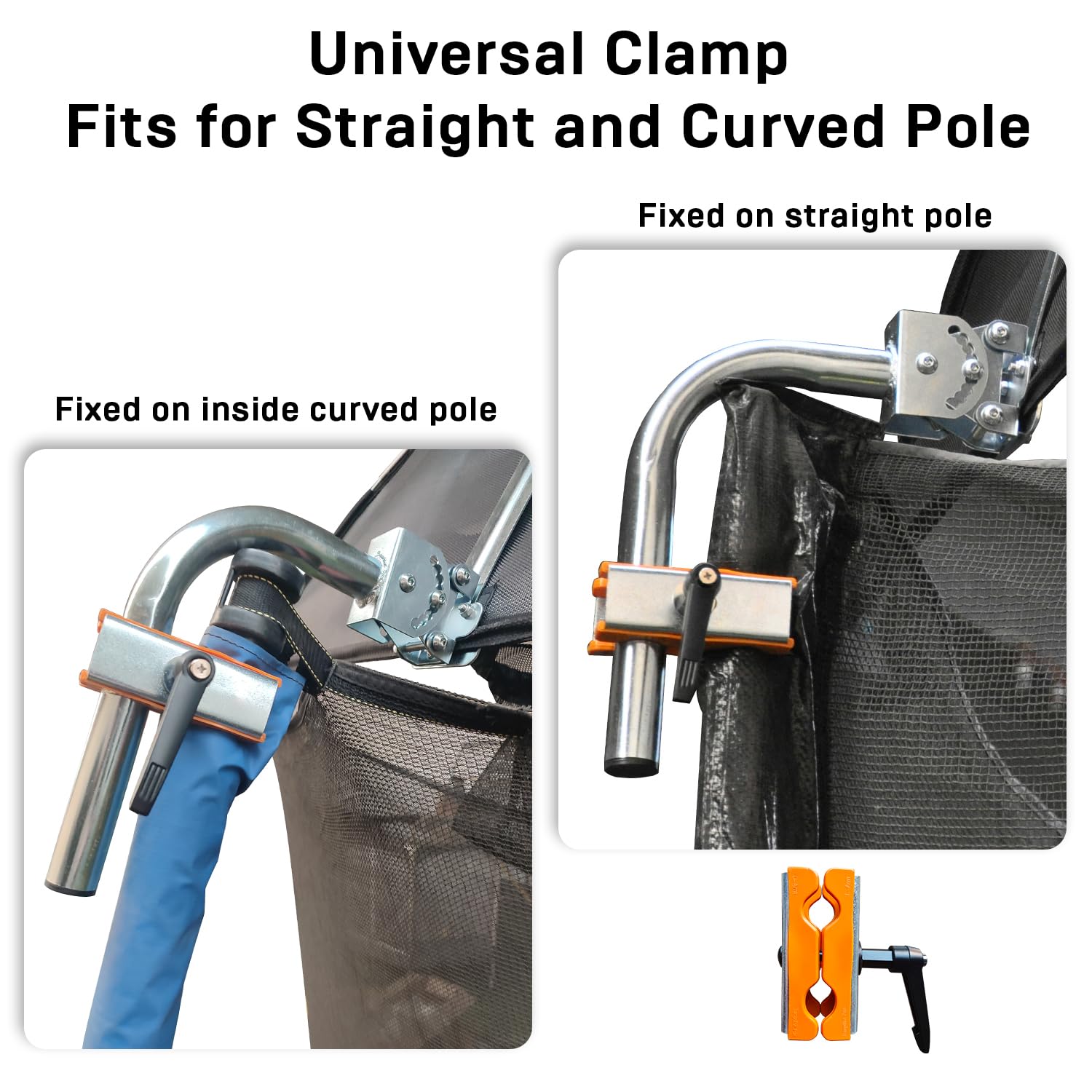 Trampoline Basketball Hoop, Lightweight Universal Board With 2 Pcs Mini Basketball And Pump, Easy To Assemble Fit For Curved Pol