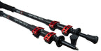 Mons Peak Ix Tiger Paw 7075 Trekking Poles, Black, Adjustable Height