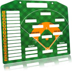 Magnetic Baseball Lineup Board For Dugout, Suveus Baseball Clipboard For Coaches, Softball Lineup Cards Marker Boards (Green)