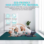 Large Exercise Mat 8'X5'X7Mm Workout Mat For Home Gym Mats Exercise Gym Flooring Rubber Fitness Mat Large Yoga Mat Cardio Mat Fo