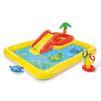 Intex 57454Ep 100-Inch X 77-Inch Inflatable Ocean Children'S Play Center Outdoor Backyard Kiddie Pool And Game Set