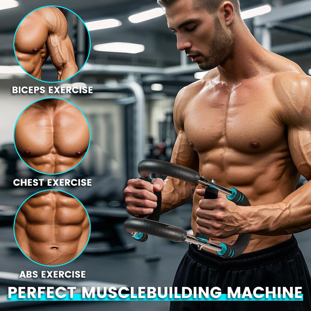 Twister Arm Trainer for Men - Adjustable Chest Workout Equipment for Home Gym, Muscle Builder & Strength Training for Arms, Ches