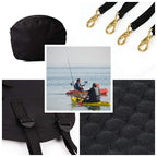 Leader Accessories Black/Gray Deluxe Kayak Seat Sup Seat Canoe Seat Boat Seat(Black/Gray)