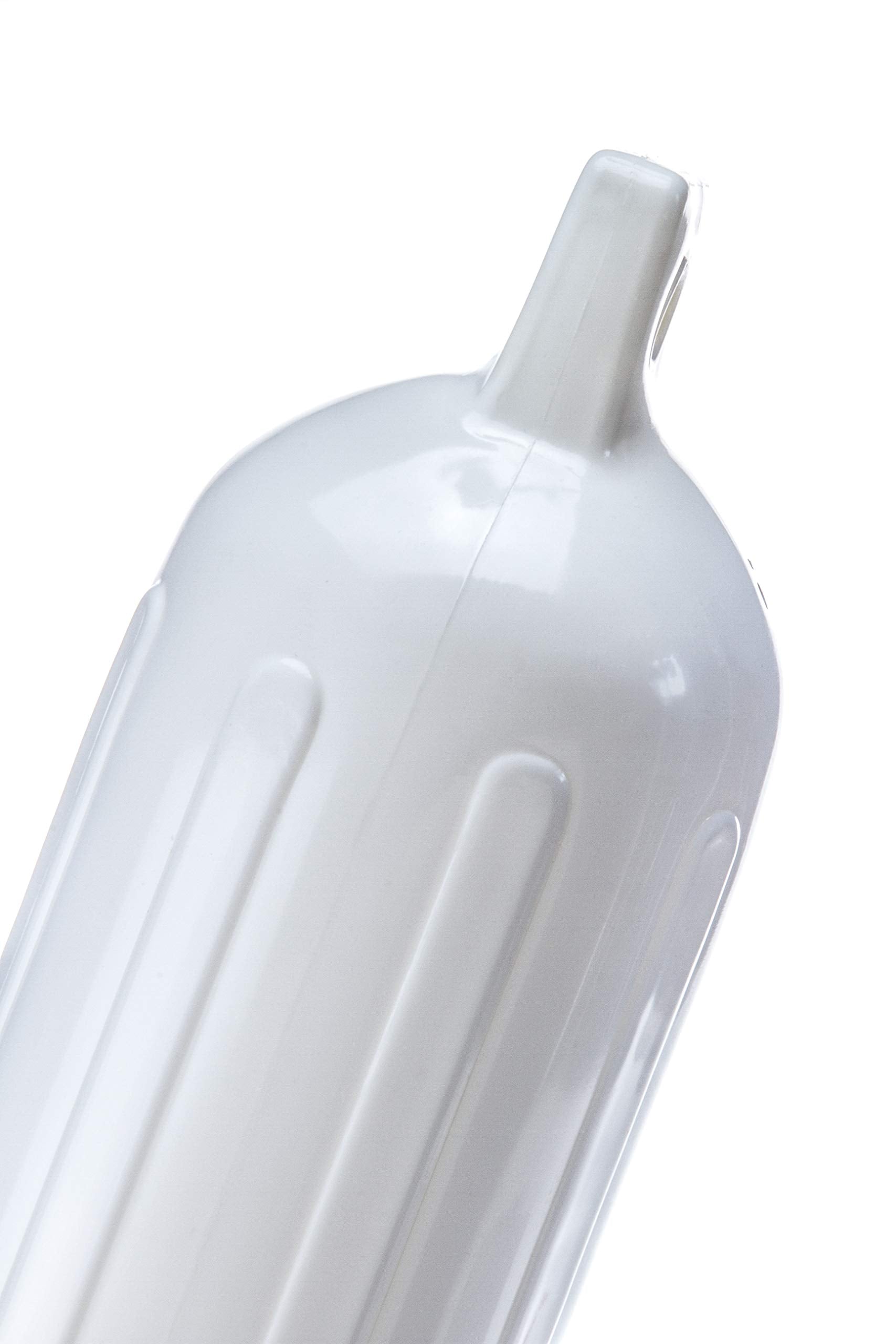 Seachoice Twin Eye Ribbed Boat Fender, White, 5-1/2 In. X 20 In.