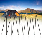 2 Sets 7 Sections Outdoor Camping Fiber Glass Rod Doubletent