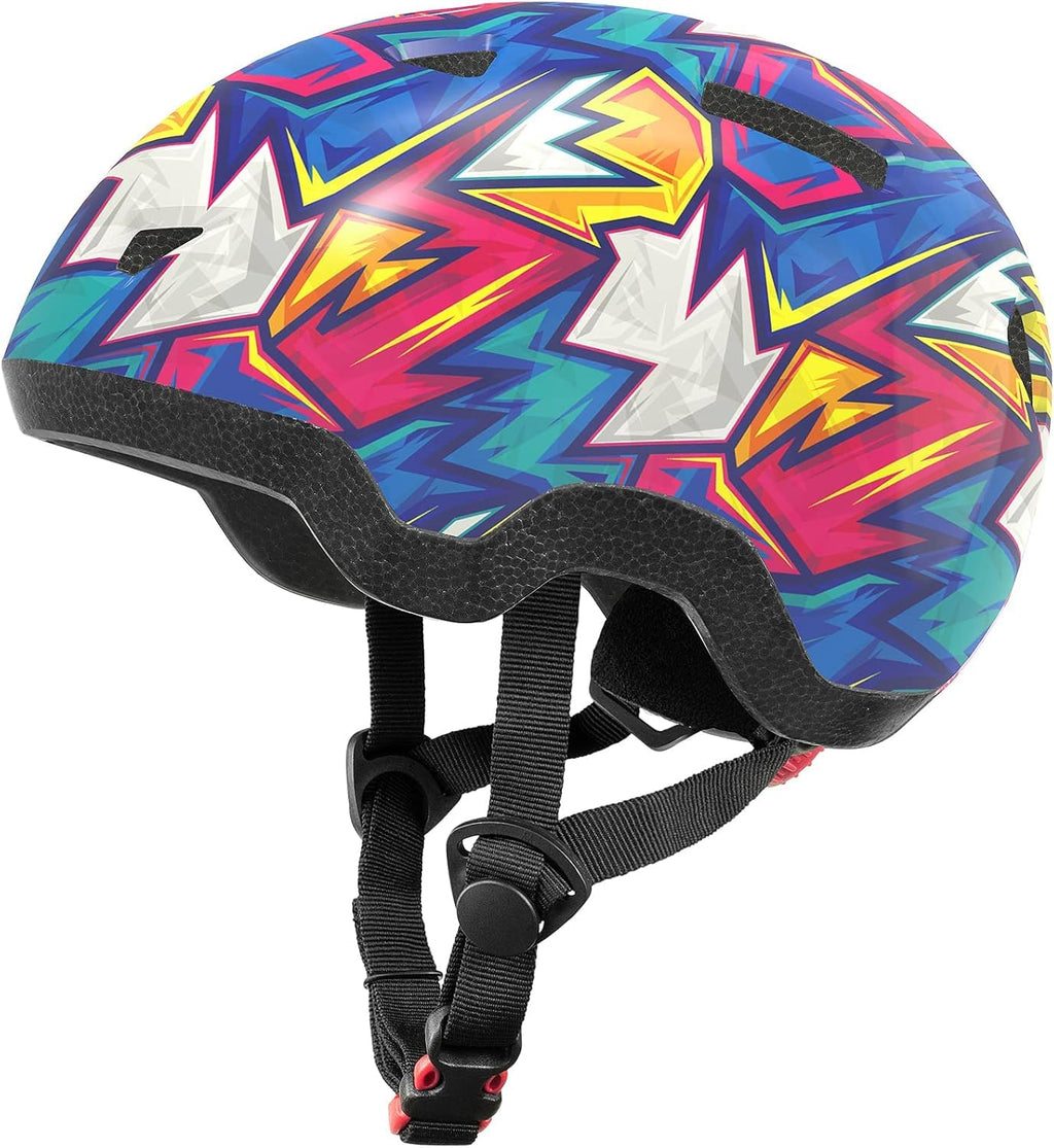 Toddler Helmets 3-5 Years Old, Adjustable Kids Bike Helmets Ages 3-5/5-8,Helmet For Kids/Children Boys And Girls(Cyberpunk,S)