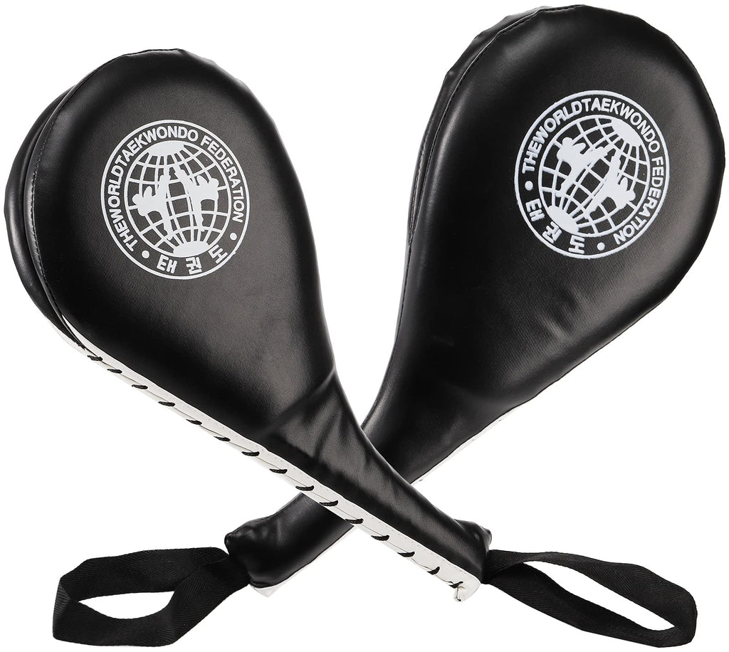 Nicunom 2 Pack Taekwondo Kick Pads, Durable Striking Pad Target Tkd Karate Martial Arts Strike Targets Kickboxing Training, Blac