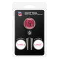 Team Golf Nfl Arizona Cardinals Divot Tool Pack With 3 Golf Ball Markers Divot Tool With 3 Golf Ball Markers Pack, Markers Are R