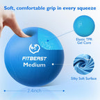 Fitbeast Stress Balls For Adults, Squeeze Balls For Hand Therapy, 6-Pack Hand Therapy Balls, Tri-Density Hand Exercise Ball For