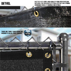 Tang Sunshades Depot Privacy Fence Screen Black 5 X 148 Heavy Duty Commercial Windscreen Residential Fence Netting Fence Cover 1