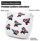 Golf Head Covers Driver Cover 3 Wood Headcover Hybrid Head Covers Embroidery Usa American Flag Birdie Design Golf Club Headcover