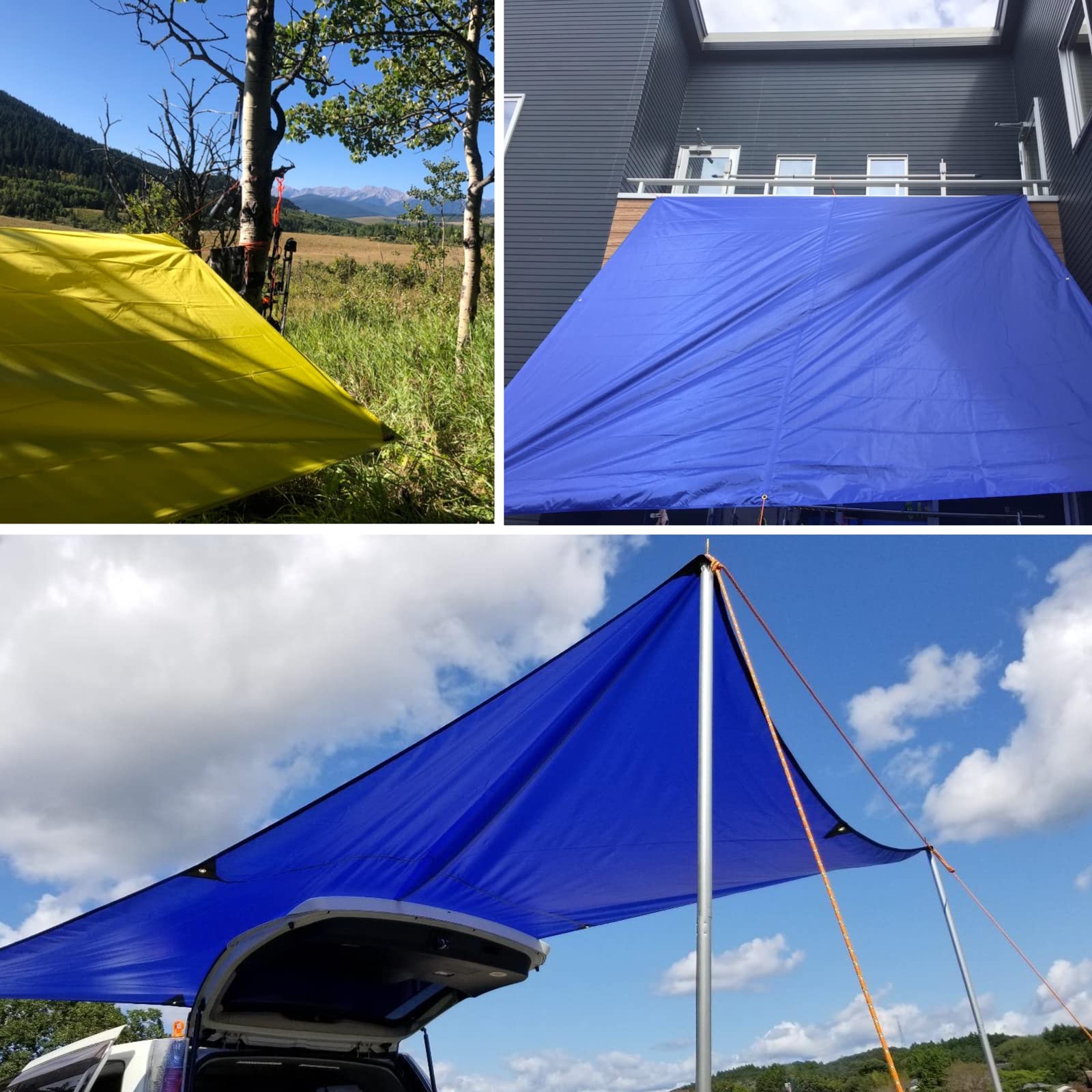 Triwonder Hammock Rain Fly Waterproof Tarp Camping Tent Footprint Ground Cloth Backpacking Tarp Camp Shelter Sunshade Mat For Ou