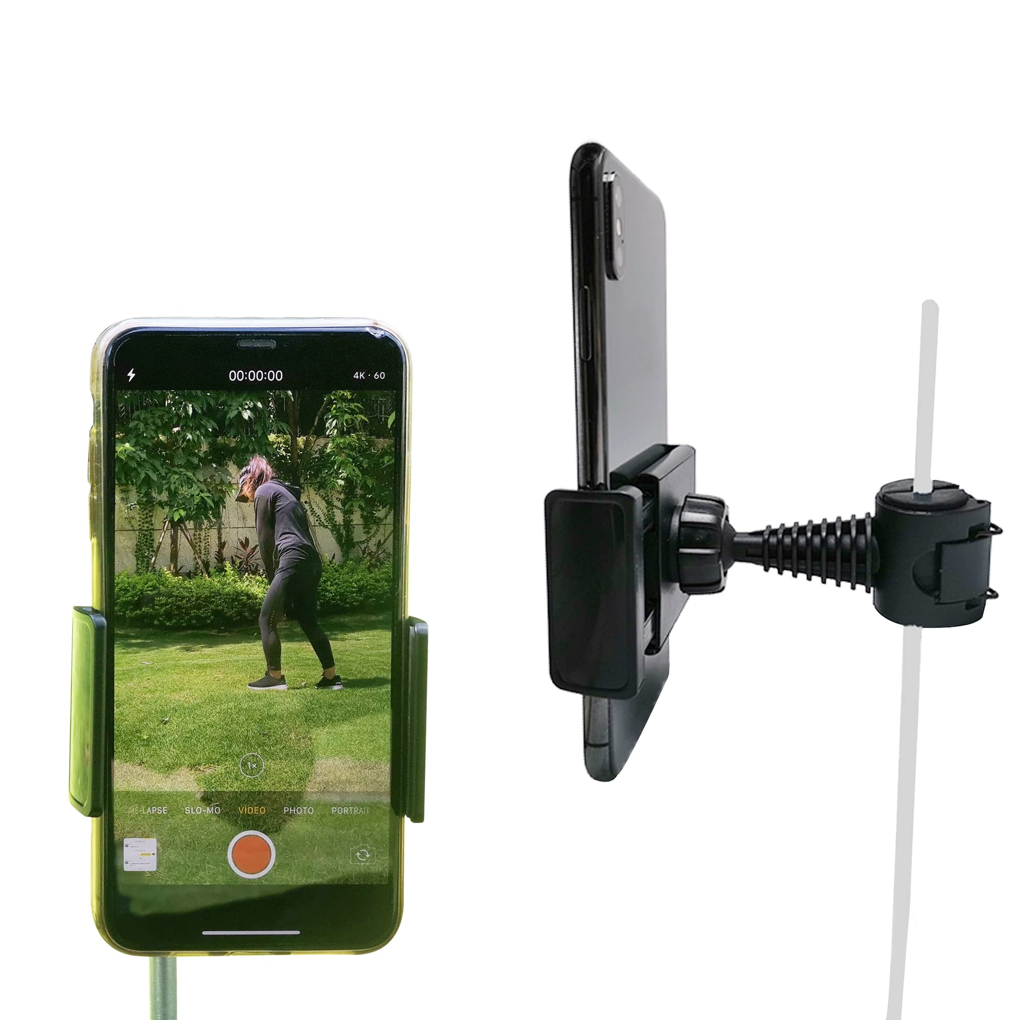 Golf Phone Holder Clip, Cell Phone Swing Recording Clip, Golf Accessories And Training Aid Work With Smart Phone, Clips To Golf 