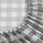 Eddie Bauer Home Sheets Cotton Percale Bedding Set, Crisp  Cool, Stylish Home Decor, King, Lakehouse Plaid Greywhite