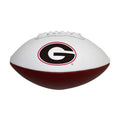 Logo Brands NCAA Georgia Bulldogs Official Size Autograph Football -Smooth White Panel for Signatures, Display, or Collecting NC