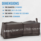 Goodyear Bicycle Tube, 24 X 1.75/2.125