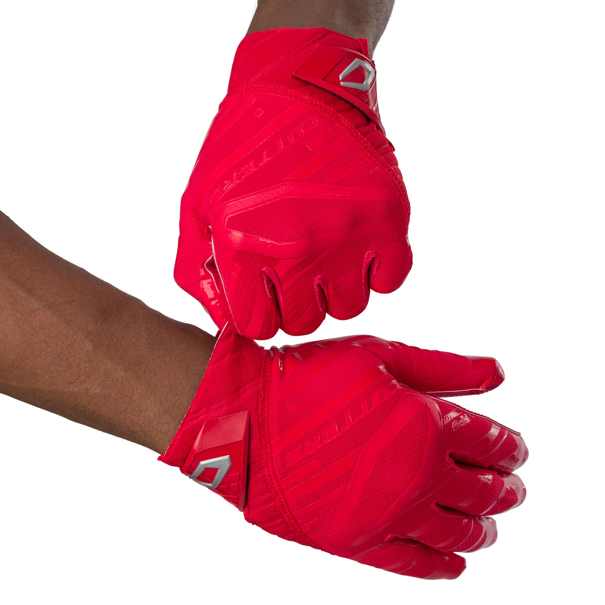 Cutters Rev Pro 6.0 Receiver Gloves Solid Red XL