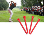 Whamz33 W Professional Bamboo Golf Tee 3 1/4 Inchtee Pack Of 100, Red