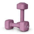 Tone Fitness 20 lb Neoprene Dumbbell Pair for Home Workouts - Non-Slip Design - Purple
