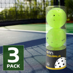 A11N S40 Outdoor Pickleball Balls- Usapa Approved, 3-Pack, Neon Green