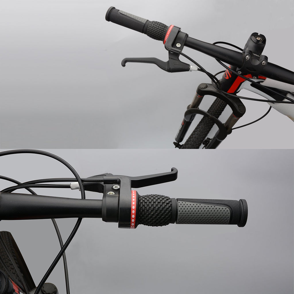 Topcabin 2X Short Mini Handlebar Bicycle Grips Fit Many Standard Bikes 90Mm Length (Black + Grey)