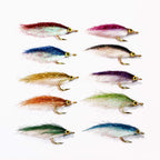 Tigofly 10 Pcs Ice Dub Uv Polar Fry Slowly Sinking Salmon Trout Steelhead Minnow Fly Fishing Flies Lures Set-Size 8