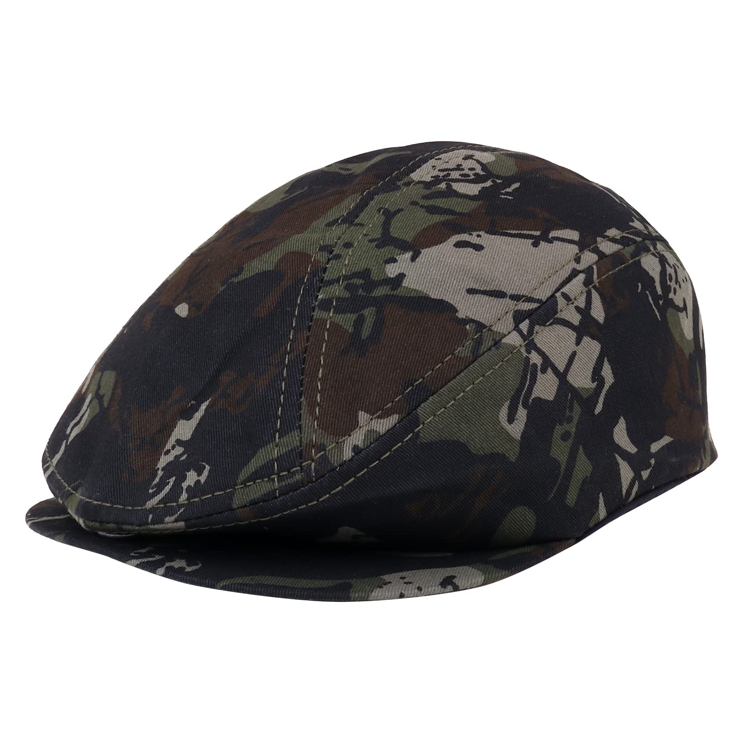 Zacharias MenS Cotton Beret Golf Camouflage Printed Cap A502 (Multicolor;Medium)