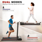 Walking Pad,Max 2.5 Hp Portable Under Desk Treadmill,265Lbs Capacity Installation-Free Small Treadmills For Home & Office,Remote