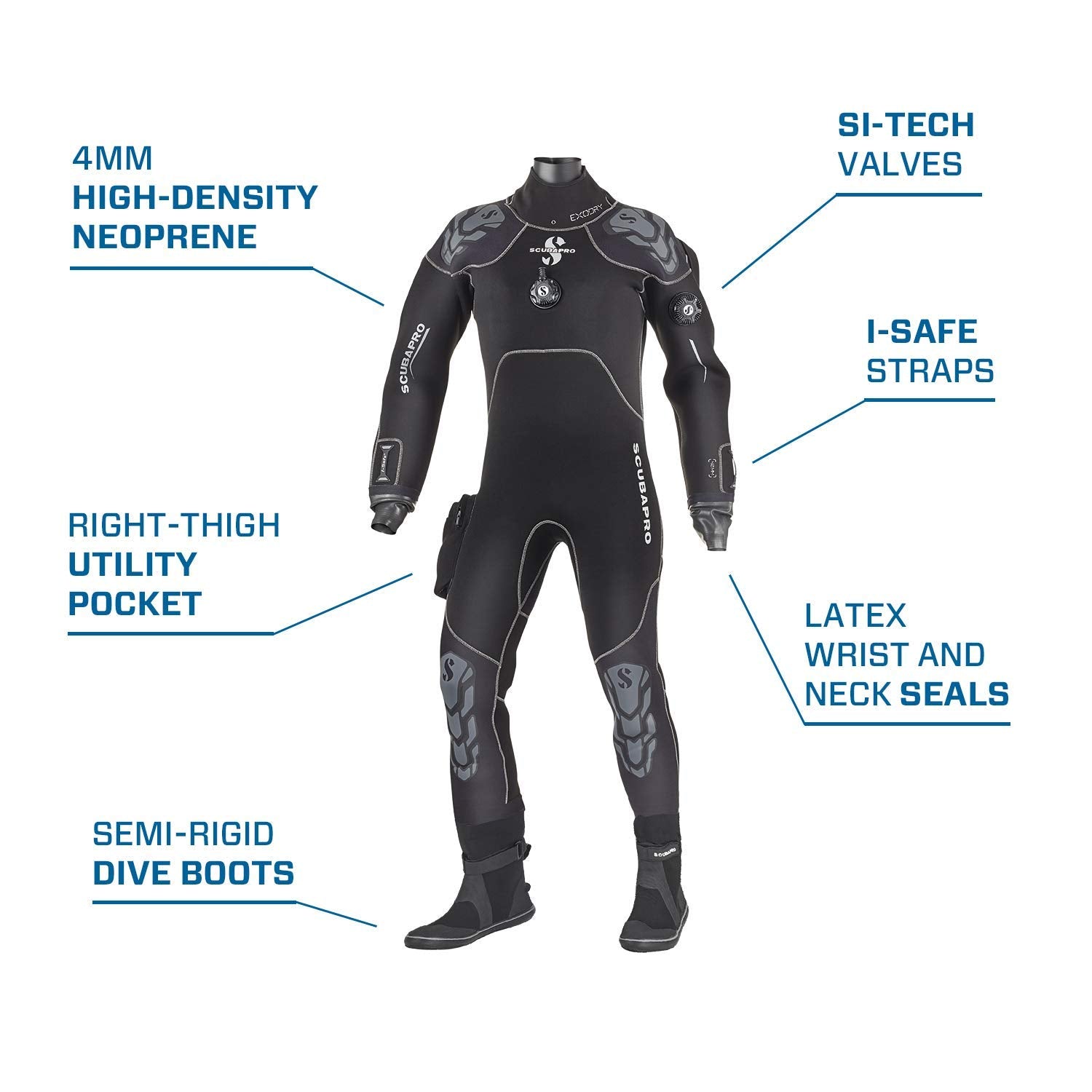 Scubapro Exodry 4Mm Mens Wetsuit (Small)