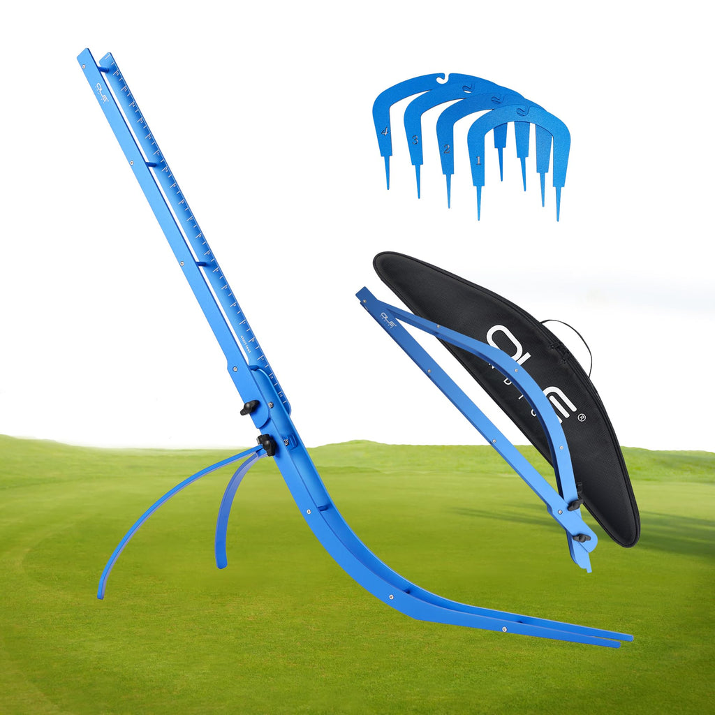 Golf Putting Trainer Foldable Golf Green Reading Tool-Ole Andigo Golf Green Reader,Green Track Reading And Green Speed Measureme
