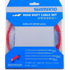 Shimano Dura-Ace R9100 Sp41 Polymer-Coated Derailleur Cable Set, Red