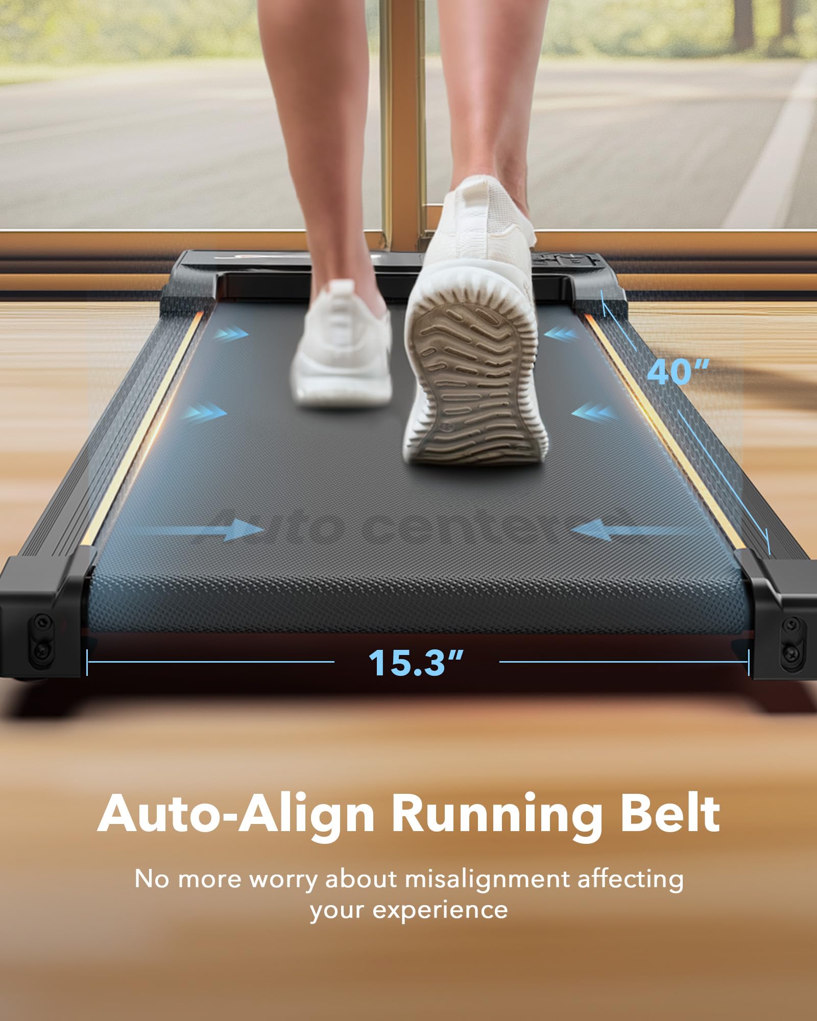 Walking Pad Treadmill With Incline, 4 In 1 Under Desk Treadmills For Home Office, 2.5Hp Low Noise 265Lb Capacity Portable Treadm
