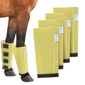 Mesh Horse Fly Boots Set of 4, Loose Fitting Leggings for Horses, Reduce Stressful Stomping, Breathable Adjustable and Universal