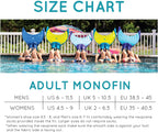 Body Glove Unisex Teen Pnk/Blu Travel Foldable Monofins, Pnk/Blu, Kids Foldable Us