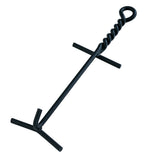 Lodge Camp Dutch Oven Lid Lifter. Black 9 Mm Bar Stock For Lifting And Carrying Dutch Ovens. (Black Finish)