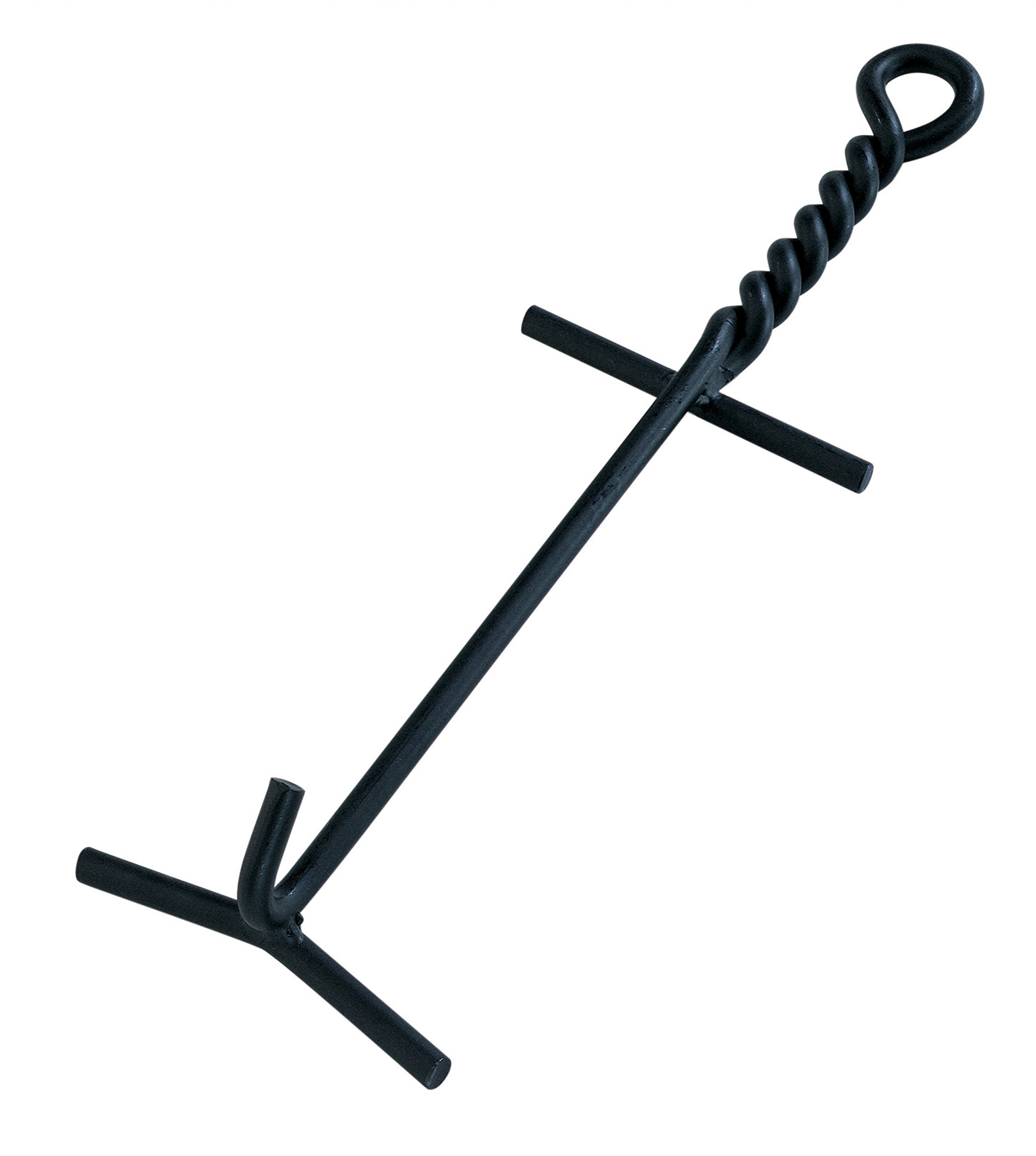Lodge Camp Dutch Oven Lid Lifter. Black 9 Mm Bar Stock For Lifting And Carrying Dutch Ovens. (Black Finish)