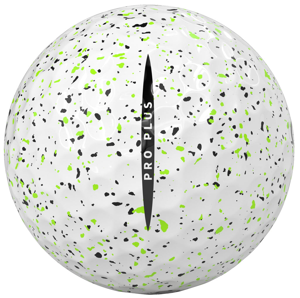 Vice Pro Plus Golf Balls (2025 Model) (Lime/Black Drip)