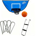 Skywalker Trampolines Accessory Kit with Basketball Game, 4-pack Windstakes & Wide Step Ladder