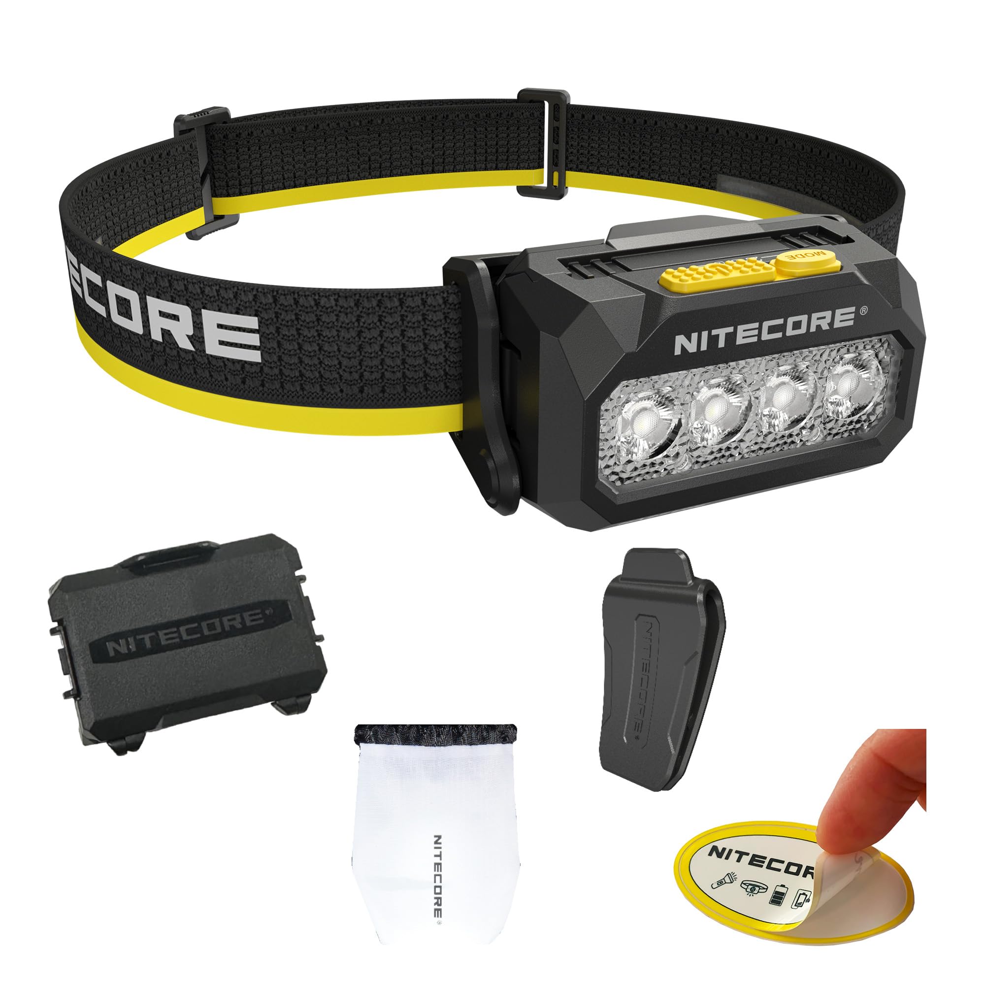 Nitecore HA27 UHE Headlamp, 800 Lumens High CRI with 3 Color Temperatures, USB-C Rechargeable & AAA Compatible, Lightweight Wate