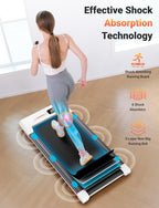 Therun Walking Pad, Under Desk Treadmill 2.5 Hp With Remote Control For Jogging And Walking, Widen Running Belt Portable 265Lbs