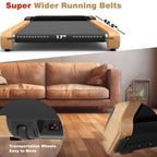 Walking Pad, High Grade Wood Under Desk Treadmill 300Lbs Capacity, Max 2.5 Hp Electric Treadmill For Home Office Installation-Fr