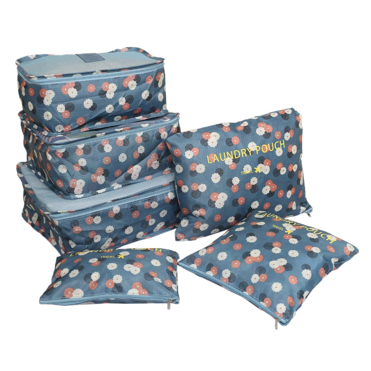 Vatsal Packing Cube Travel Organizer For Men And Women Luggage Laundry Clothes Storage Pouch Bags Multi Color, Nylon, Polyester