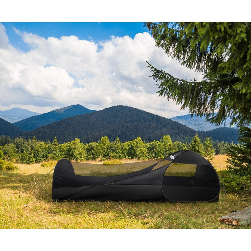 L Runnzer Single Camping Tent, Pop-Up Net With Upgraded Mesh For Sleeping Outdoor Camping Traveling
